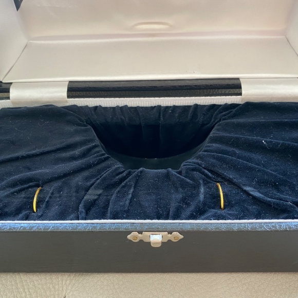 Amazing SOLID STERLING Vintage Rice Bowl with Solid Sterling Chopsticks in box - Picture 9 of 10